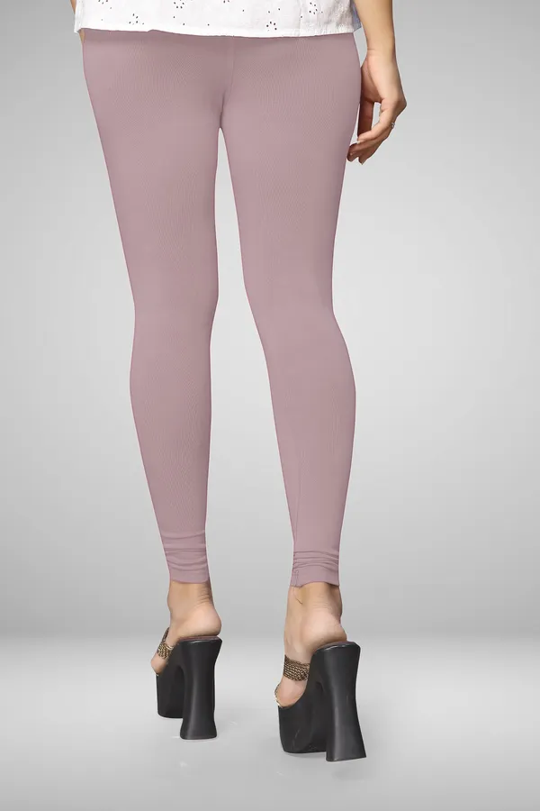 Pink_Cotton_Blend_Solid_Elastic_Casual_Leggings_For_Women_&_Girl