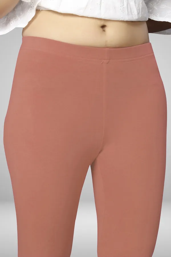 Pink_Cotton_Blend_Solid_Elastic_Casual_Leggings_For_Women_&_Girl