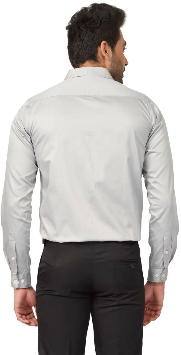 Grey_Satin_Solid_Shirt_For_Men