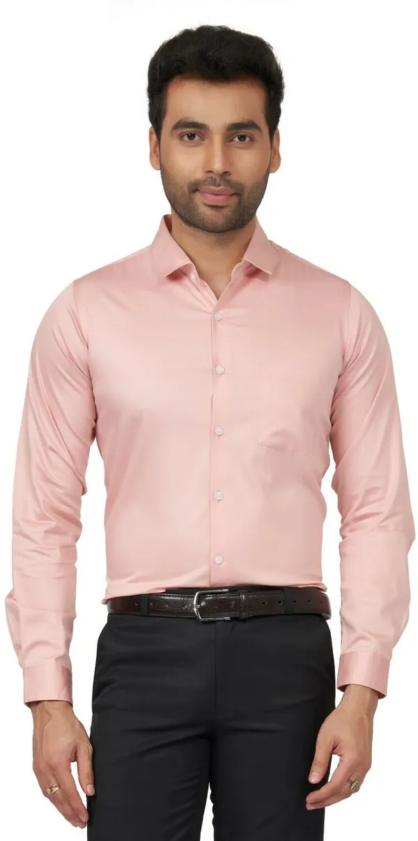 Pink_Satin_Solid_Shirt_For_Men