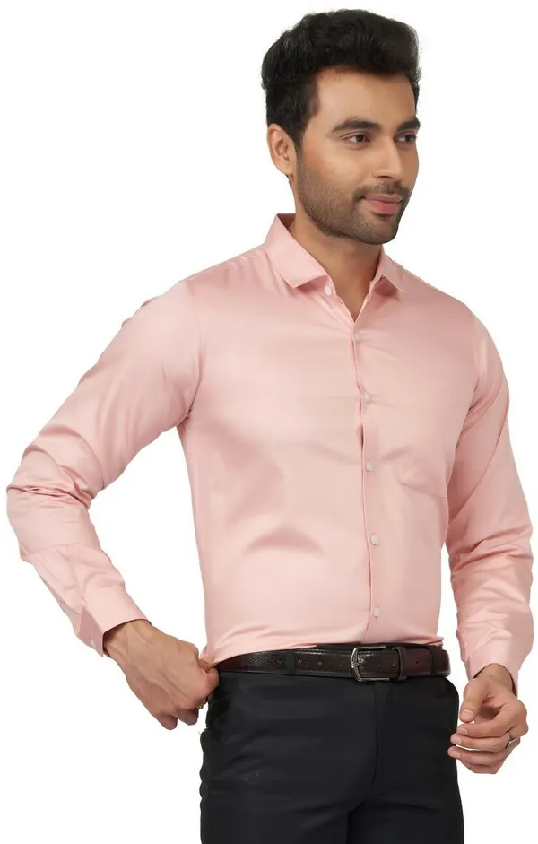 Pink_Satin_Solid_Shirt_For_Men