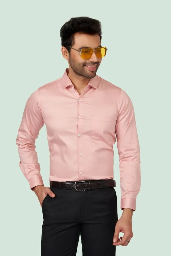 Pink_Satin_Solid_Shirt_For_Men