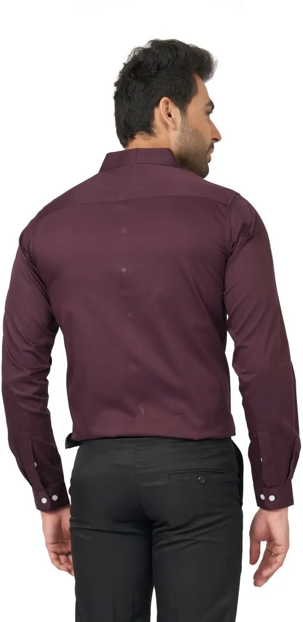 Brown_Satin_Solid_Shirt_For_Men
