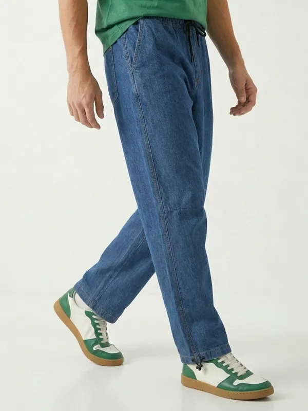 Men'S_Mid-Rise_Denim_Drawstring_Joggers