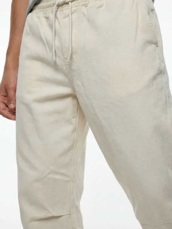 Men'S_Beige_Relaxed_Fit_Drawstring_Joggers_And_Casual_Pants_(Pack_Of_2)