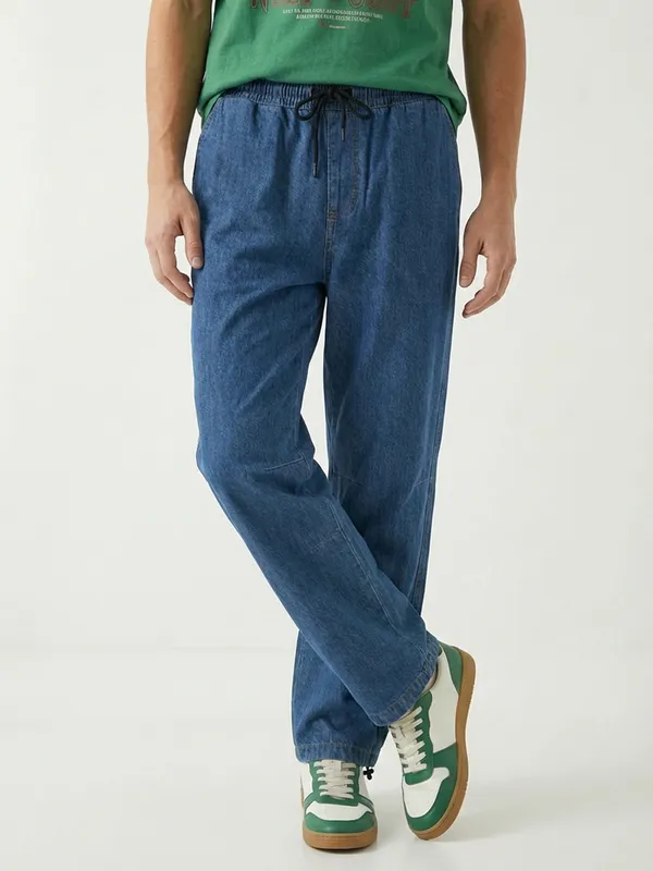 Men'S_Mid-Rise_Denim_Drawstring_Joggers