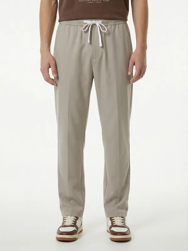 Men'S_Beige_Relaxed_Fit_Drawstring_Joggers_And_Casual_Pants_(Pack_Of_2)