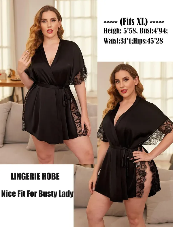 Black_Eyelash_Lace_Kimono_Side_Split_Sexy_Silk_Robes_For_Women