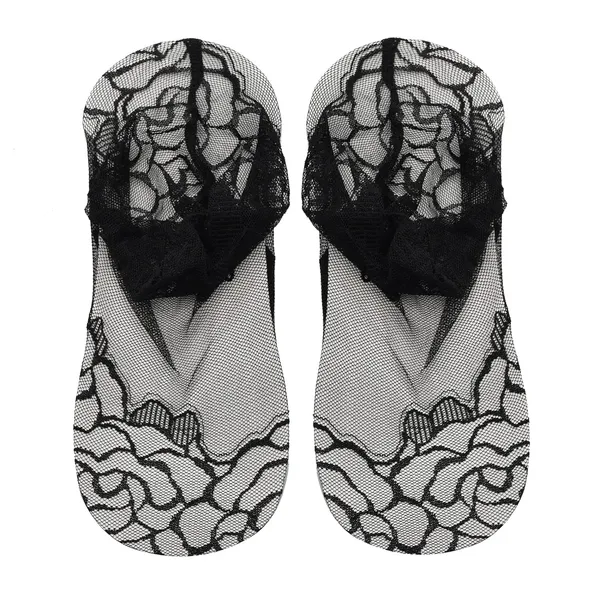 Black_Transparent_Ankle_Length_Cotton_Net_Socks_For_Women