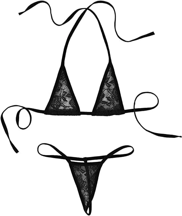Black_Bikini_Bra_With_Panty_Lingerie_Babydoll_For_Women