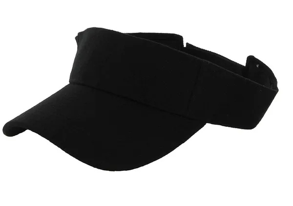 Black_Casual_Visor_Hat_For_Unisex