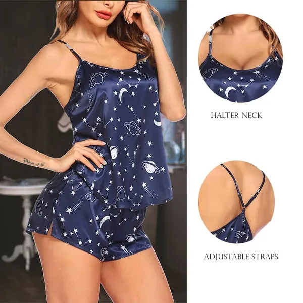 Blue_Bridal_Nightdress_With_Top_Shorts_Stylish_Prints_For_Women