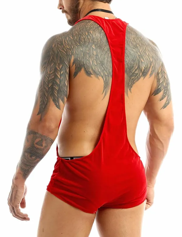 Multicolor_V_Neck_Chemise_Halter_Mesh_Nightwear_Babydoll_For_Unisex_(Pack_Of_2_Pcs)