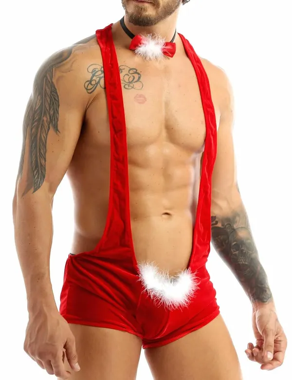 Multicolor_V_Neck_Chemise_Halter_Mesh_Nightwear_Babydoll_For_Unisex_(Pack_Of_2_Pcs)