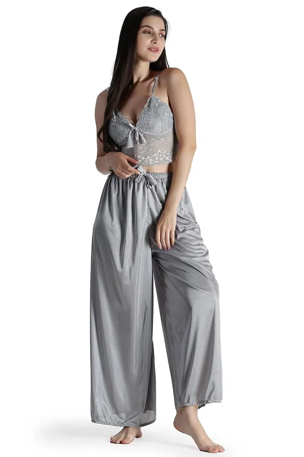 Grey_Satin_Kimono_Robes_For_Women