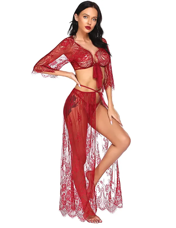 Maroon_Full_Coverage_Ladies_Top,_Skirt_And_Panty_For_Women