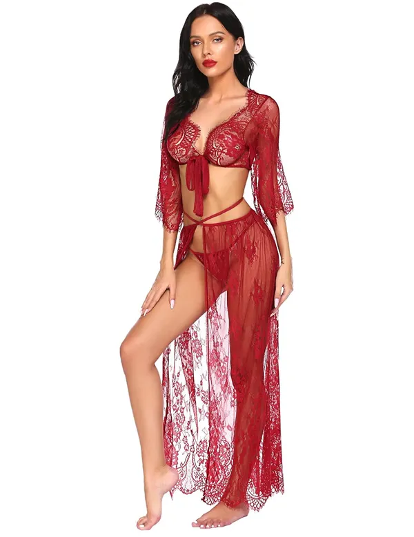 Maroon_Full_Coverage_Ladies_Top,_Skirt_And_Panty_For_Women
