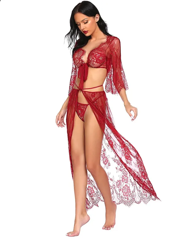 Maroon_Full_Coverage_Ladies_Top,_Skirt_And_Panty_For_Women