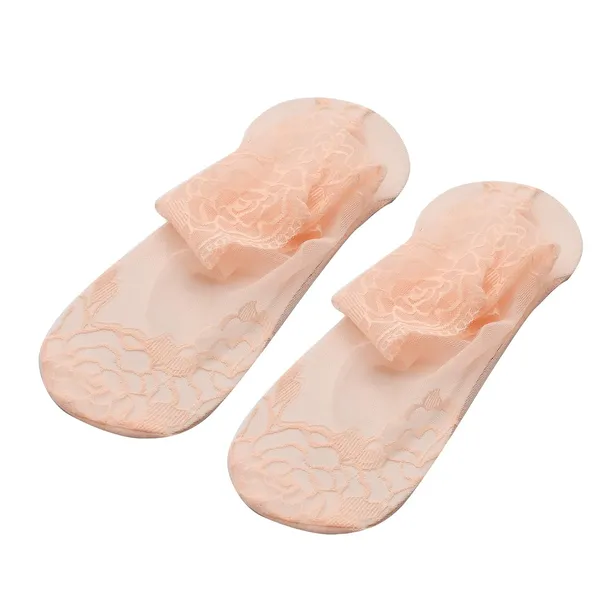 Pink_Transparent_Ankle_Length_Cotton_Net_Socks_For_Women