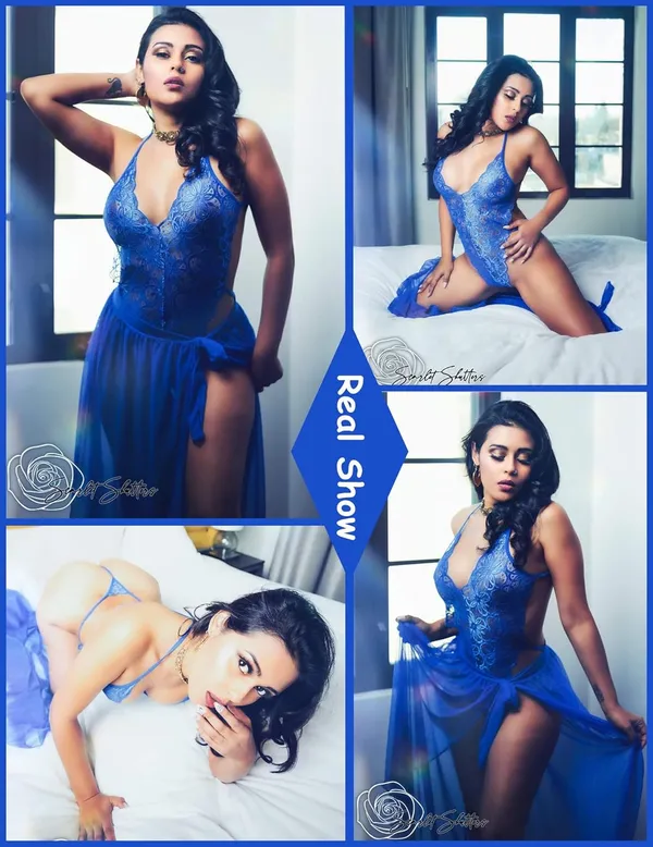 Royal_Blue_Deep_V_Lace_Bodysuit_With_Mesh_Skirt_For_Women