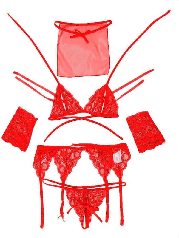 Red_Bra,_Panty_With_Mask_And_Gloves_Set_For_Women