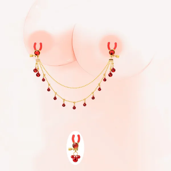 SSoShHub_Sexy_Nipple_Clamps_Pussy_Clamps_Body_Jewelry,Adjustable_Breast_Clips_Clit_Clamp_Chain_Non-Piercing_Decorative_Clip,Sex_Bondage_Restraint_Fetish_Flirt_Kinky_Sex_Toys_for_Women