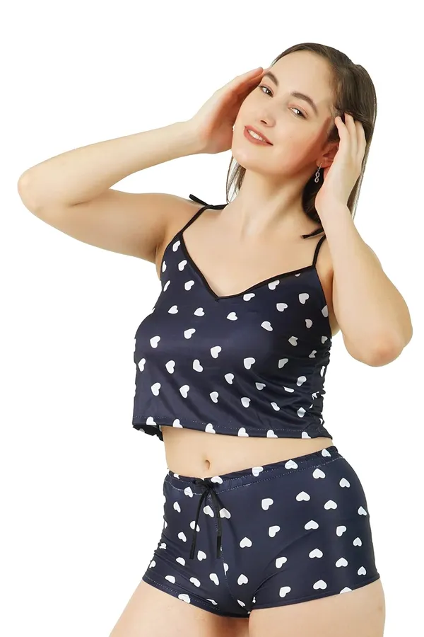 Navy_Blue_Self_Design_Love_Babydoll_Lingerie_For_Honeymoon_For_Women
