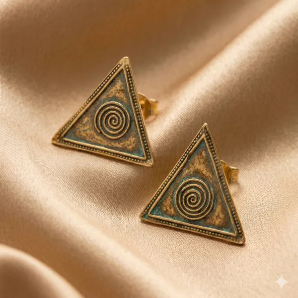 AURIM_BLAIR_STUD_EARRING_DHOKRA_ART_TRIANGLE