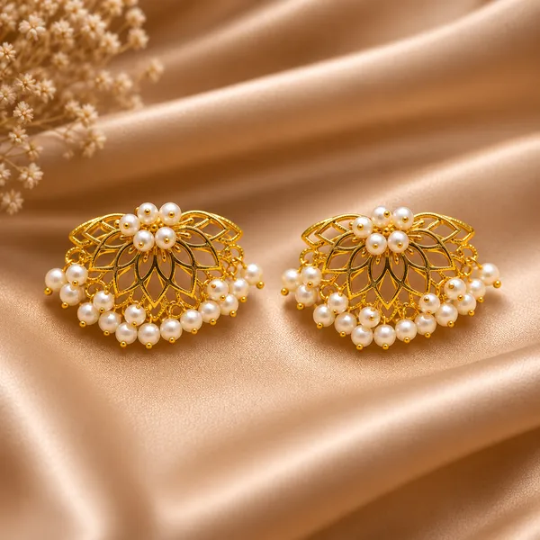 AURIM_BLAIR_EARRINGS_BRASS_LOTUS_PEAL_CLUSTER