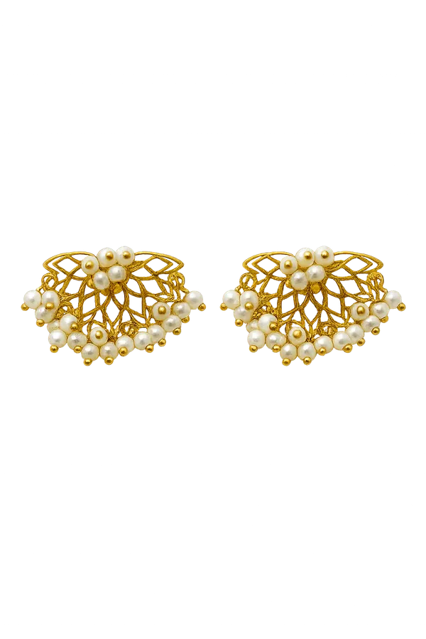 AURIM_BLAIR_EARRINGS_BRASS_LOTUS_PEAL_CLUSTER