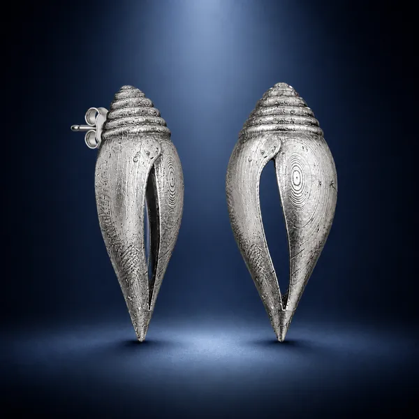 ANTIQUE_SILVER_CONCH_EARRINGS