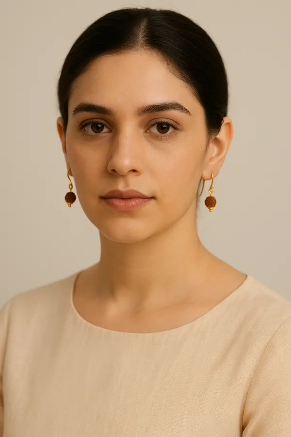 AURIM_BLAIR_EARRINGS_BRASS_RUDRAKSH_(SIZE_1)