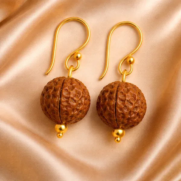 AURIM_BLAIR_EARRINGS_BRASS_RUDRAKSH_(SIZE_2)
