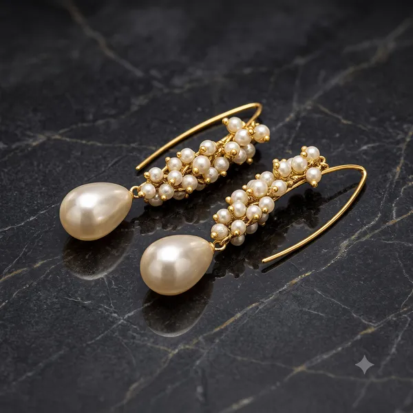 Celeste_Pearl_Cluster_Teardrop_Hook_Earrings