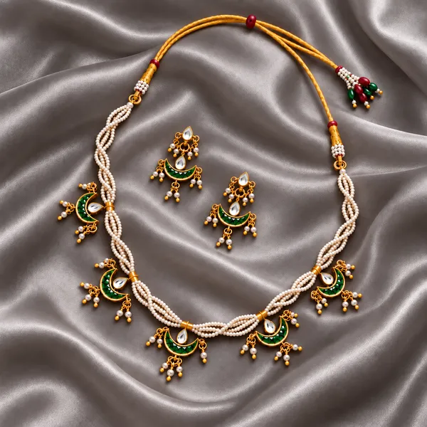 Chandrika_Pearl_Crescent_Necklace_-_Green_