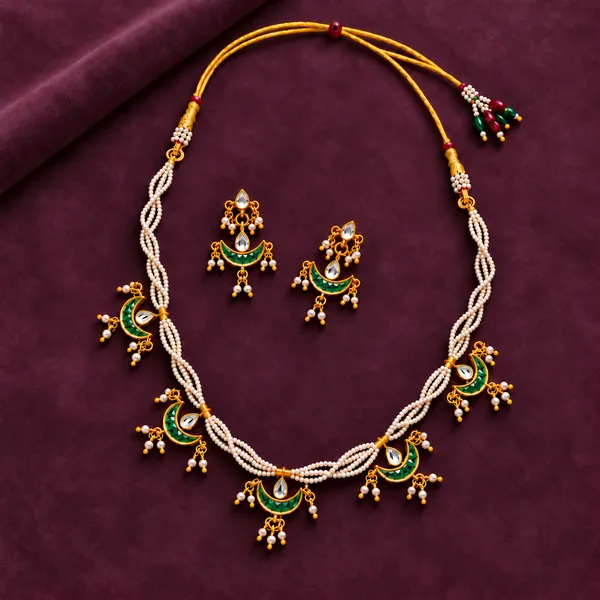 Chandrika_Pearl_Crescent_Necklace_-_Green_