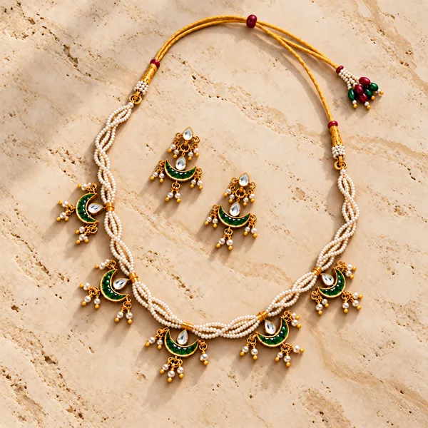 Chandrika_Pearl_Crescent_Necklace_-_Green_