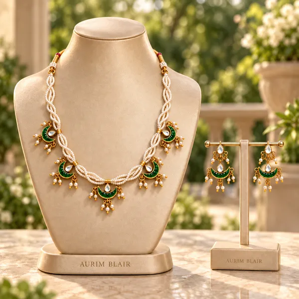 Chandrika_Pearl_Crescent_Necklace_-_Green_