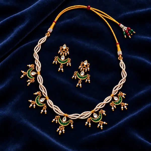 Chandrika_Pearl_Crescent_Necklace_-_Green_