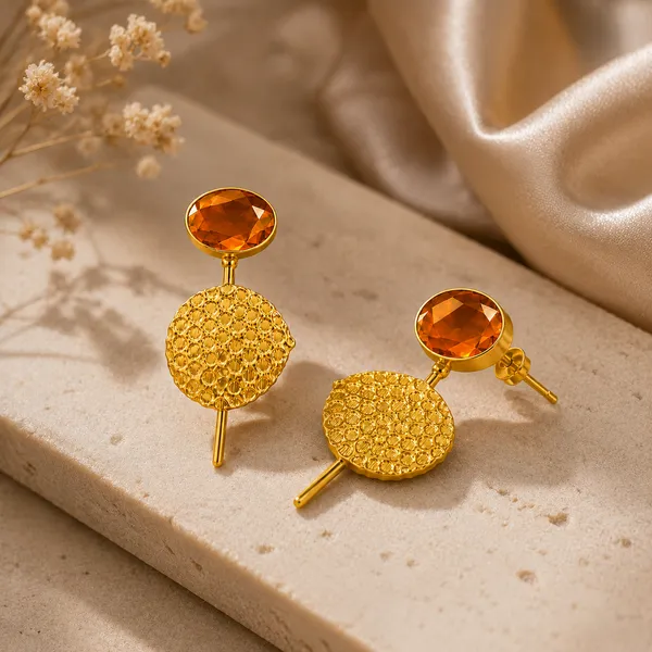 Eclipse_Textured_Brass_Stud_Earrings_-_RUSTIC_ORANGE_