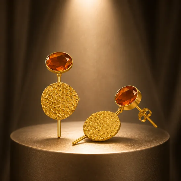 Eclipse_Textured_Brass_Stud_Earrings_-_RUSTIC_ORANGE_