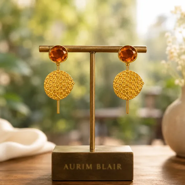Eclipse_Textured_Brass_Stud_Earrings_-_RUSTIC_ORANGE_