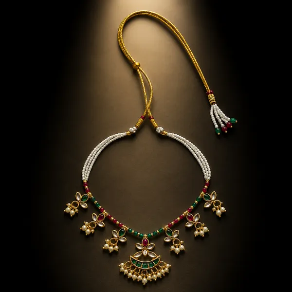 Emerald_Blossom_Pearl_Choker_Set