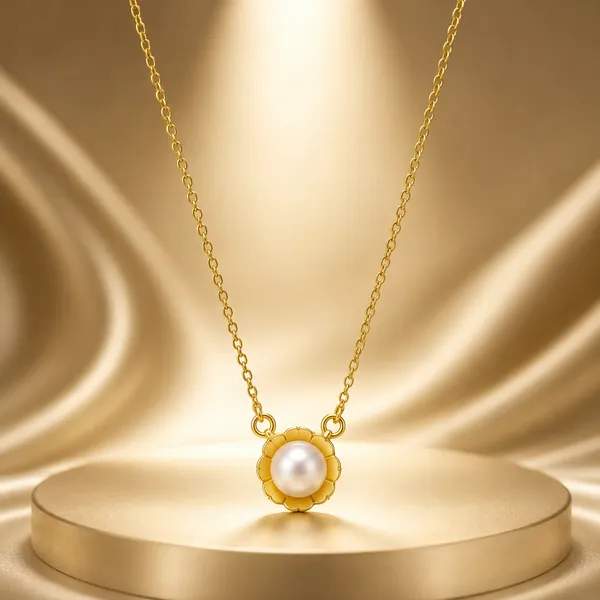 GOLDEN_DAISY_FRESHWATER_PEARL_PENDANT_NECKLACE