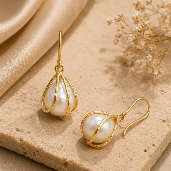 GOLDEN_PEARL_CAGE_DROP_EARRINGS