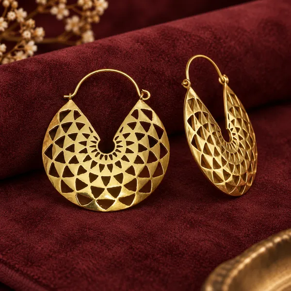 Gold_Filigree_Crescent_Hoop_Earrings