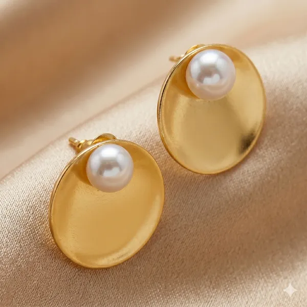 AURIM_BLAIR_EARRINGS_BRASS_REVERSE_DOME_WITH_PEARL