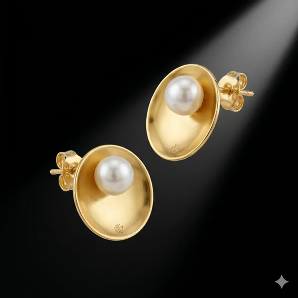 AURIM_BLAIR_EARRINGS_BRASS_REVERSE_DOME_WITH_PEARL