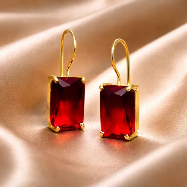 AURIM_BLAIR_EARRINGS_BRASS_HOOK_RED_GLASS_CRYSTAL