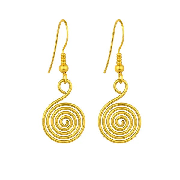 AURIM_BLAIR_EARRINGS_BRASS_SPRIRAL_WIRE_GODLDEN